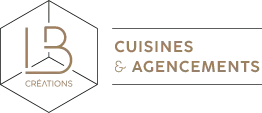 LB Création, cuisines et agencements d’intérieurs pour particuliers, professionnels et collectivités située à Dinan, près de Lamballe et Saint-Malo - Logo noir de l'entreprise